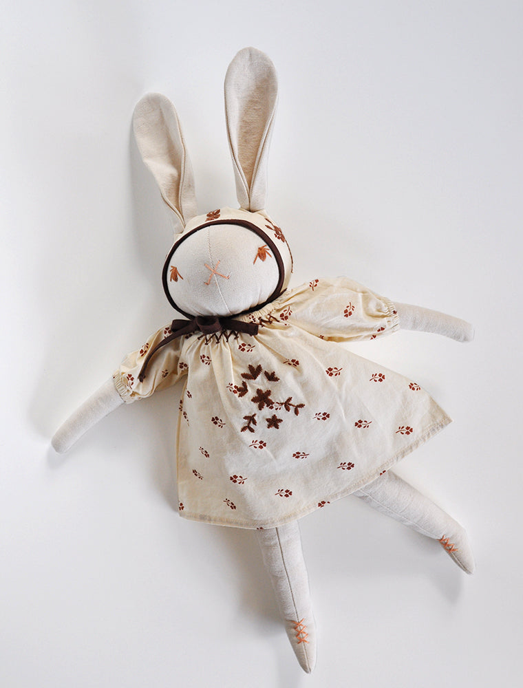 Apolina for the Polka Dot Club- Mini Sissy Dress in Cream Print