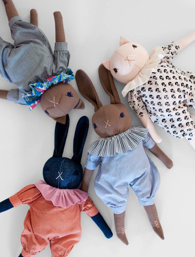 PDC Medium Rabbit & Cats Rompers and Neck Ruffles
